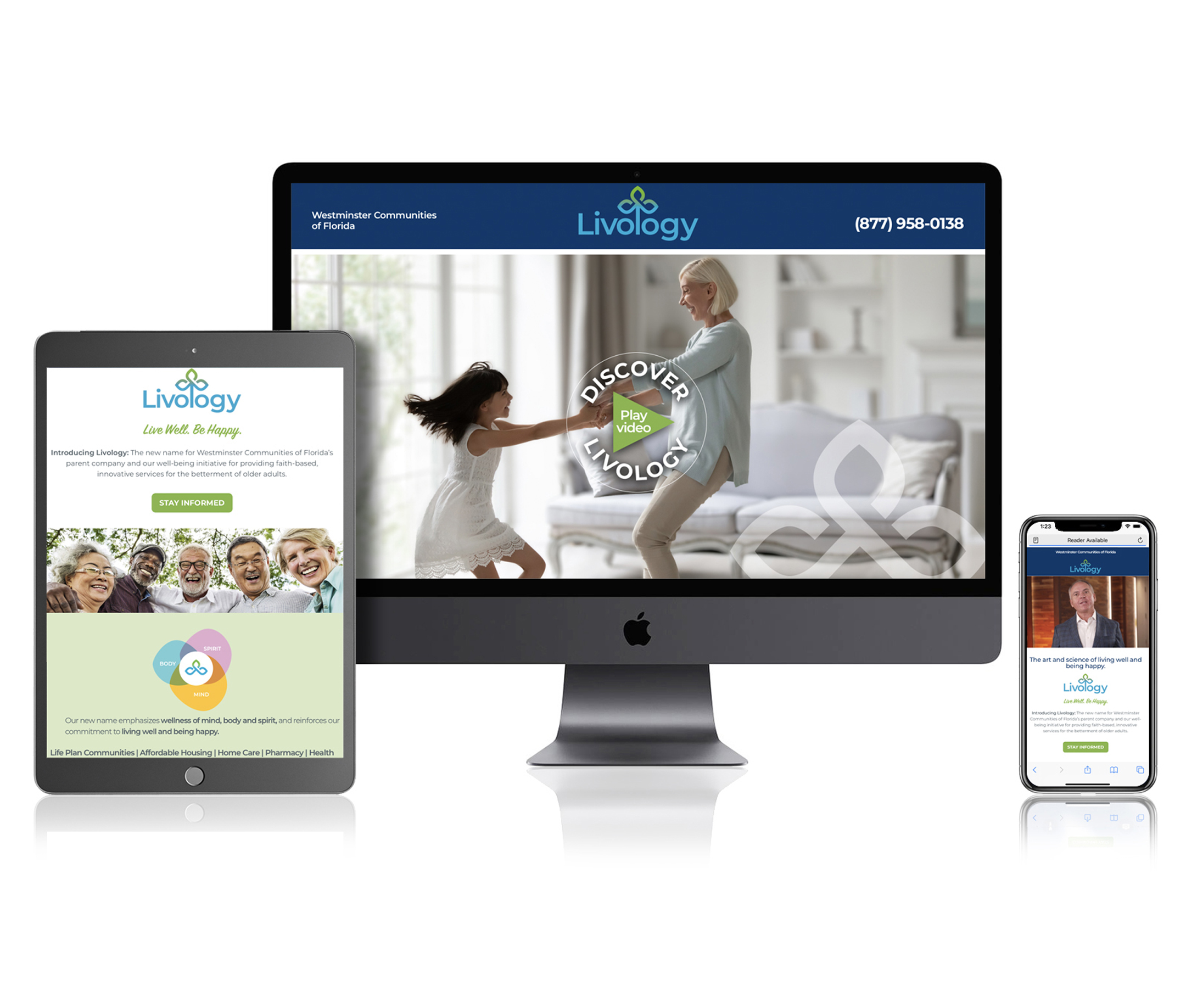 livology landing page